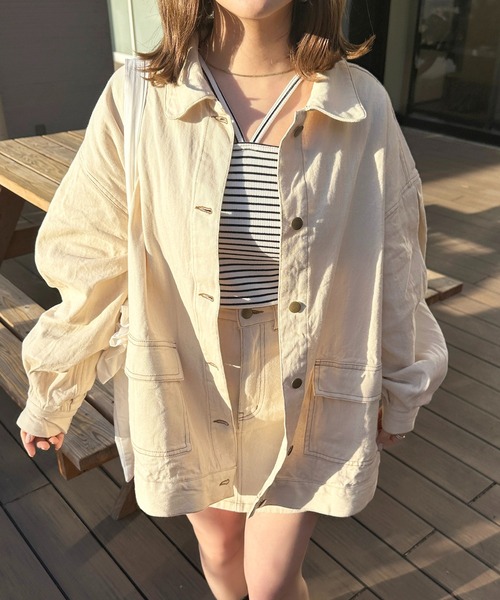 apres jour(アプレジュール)の「【セットアップ可能】デニム台形スカート【ZOZOTOWN限定アイテム】(デニムスカート・レディース・ブラック/アイボリー/ダークインディゴブルー・MEDIUM/SMALL/X-LARGE)」の8枚目の写真