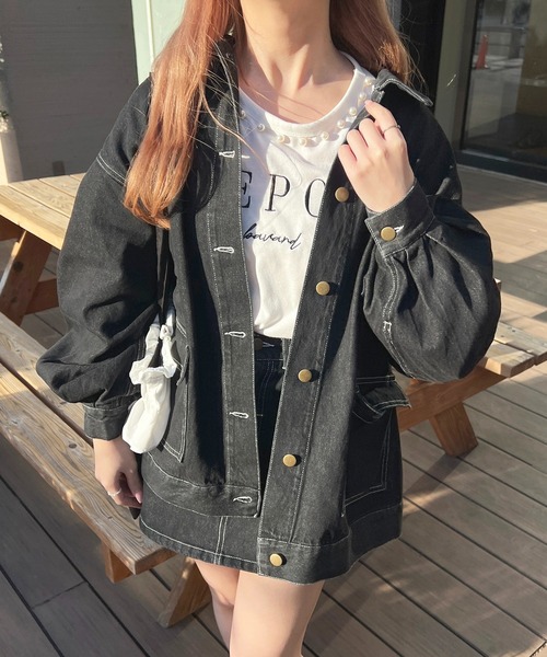 apres jour(アプレジュール)の「【セットアップ可能】デニム台形スカート【ZOZOTOWN限定アイテム】(デニムスカート・レディース・ブラック/アイボリー/ダークインディゴブルー・MEDIUM/SMALL/X-LARGE)」の14枚目の写真