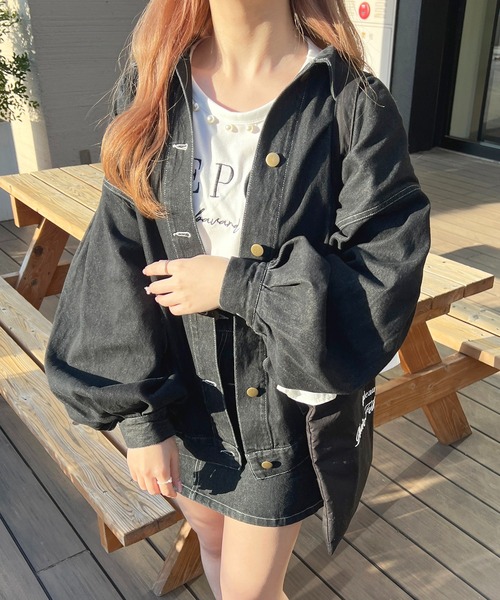 apres jour(アプレジュール)の「【セットアップ可能】デニム台形スカート【ZOZOTOWN限定アイテム】(デニムスカート・レディース・ブラック/アイボリー/ダークインディゴブルー・MEDIUM/SMALL/X-LARGE)」の16枚目の写真