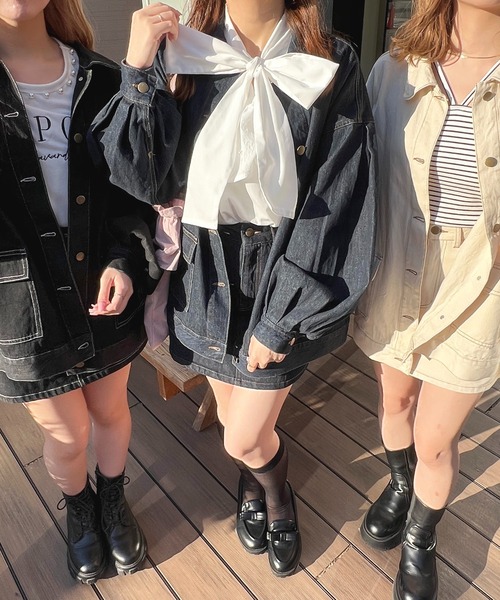 apres jour(アプレジュール)の「【セットアップ可能】デニム台形スカート【ZOZOTOWN限定アイテム】(デニムスカート・レディース・ブラック/アイボリー/ダークインディゴブルー・MEDIUM/SMALL/X-LARGE)」の21枚目の写真