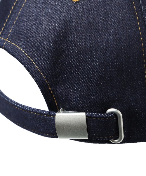 14+（イチヨンプラス）の「デニムステッチロゴ刺繍アンパイア（キャップ・レディース・ブルー/ブラック・MEDIUM）」の11枚目の写真