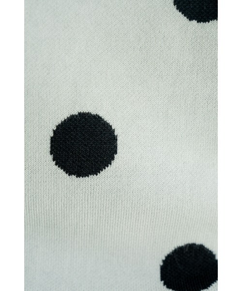 M.deux（エムドゥ）の「【上品可愛い】《フレンチドットサマーニット》（ニット/セーター・レディース・オフホワイト/ブラック/モカ・MEDIUM）」の8枚目の写真