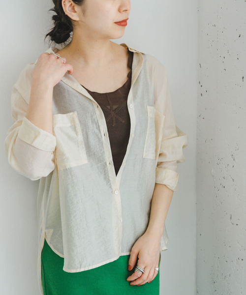 ITEMS URBANRESEARCH(アイテムズ アーバンリサーチ)の「フハクキリカエタンクトップ(タンクトップ・レディース・ブラック/ライトベージュ/ホワイト/ブラウン・FREE)」の1枚目の写真