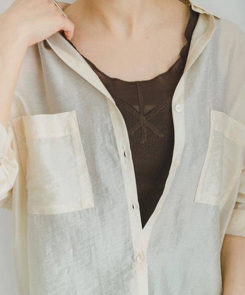 ITEMS URBANRESEARCH(アイテムズ アーバンリサーチ)の「フハクキリカエタンクトップ(タンクトップ・レディース・ブラック/ライトベージュ/ホワイト/ブラウン・FREE)」の10枚目の写真