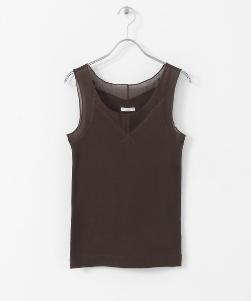 ITEMS URBANRESEARCH(アイテムズ アーバンリサーチ)の「フハクキリカエタンクトップ(タンクトップ・レディース・ブラック/ライトベージュ/ホワイト/ブラウン・FREE)」の14枚目の写真