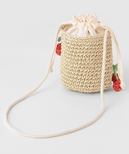 petit main（プティマイン）の「雑材フルーツバッグ（ショルダーバッグ・キッズ・アイボリー/ベージュ・FREE）」の9枚目の写真