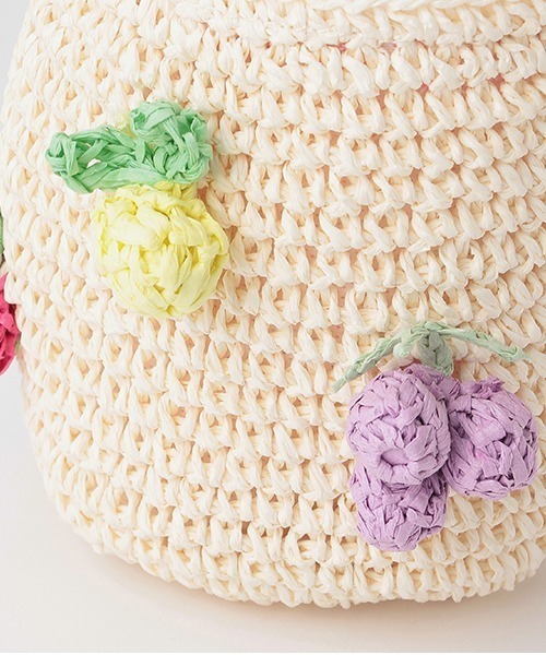 petit main（プティマイン）の「雑材フルーツバッグ（ショルダーバッグ・キッズ・アイボリー/ベージュ・FREE）」の7枚目の写真