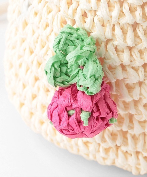 petit main（プティマイン）の「雑材フルーツバッグ（ショルダーバッグ・キッズ・アイボリー/ベージュ・FREE）」の5枚目の写真