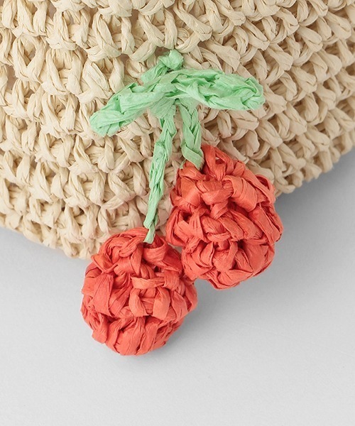 petit main（プティマイン）の「雑材フルーツバッグ（ショルダーバッグ・キッズ・アイボリー/ベージュ・FREE）」の4枚目の写真