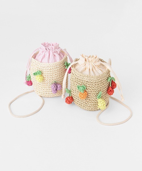 petit main（プティマイン）の「雑材フルーツバッグ（ショルダーバッグ・キッズ・アイボリー/ベージュ・FREE）」の14枚目の写真