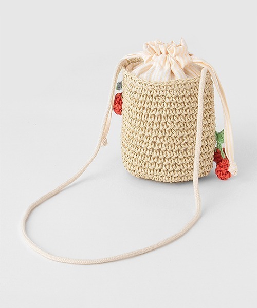 petit main（プティマイン）の「雑材フルーツバッグ（ショルダーバッグ・キッズ・アイボリー/ベージュ・FREE）」の15枚目の写真