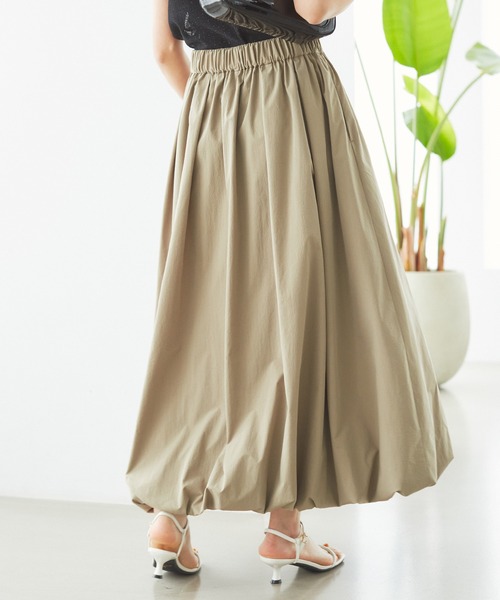 VIS(ビス)の「【洗える】ギャザーバルーンスカート(スカート・レディース・キナリ/ブラック/オリーブ・FREE)」の19枚目の写真