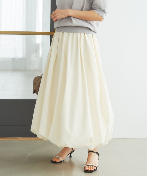 VIS(ビス)の「【洗える】ギャザーバルーンスカート(スカート・レディース・キナリ/ブラック/オリーブ・FREE)」の22枚目の写真