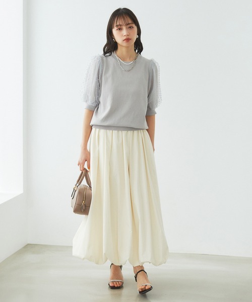 VIS(ビス)の「【洗える】ギャザーバルーンスカート(スカート・レディース・キナリ/ブラック/オリーブ・FREE)」の13枚目の写真