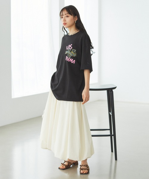 VIS(ビス)の「【洗える】ギャザーバルーンスカート(スカート・レディース・キナリ/ブラック/オリーブ・FREE)」の15枚目の写真