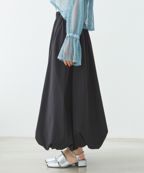 VIS(ビス)の「【洗える】ギャザーバルーンスカート(スカート・レディース・キナリ/ブラック/オリーブ・FREE)」の8枚目の写真