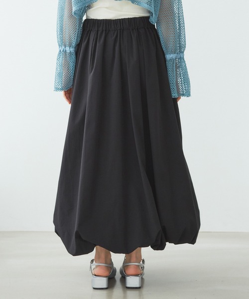 VIS(ビス)の「【洗える】ギャザーバルーンスカート(スカート・レディース・キナリ/ブラック/オリーブ・FREE)」の9枚目の写真