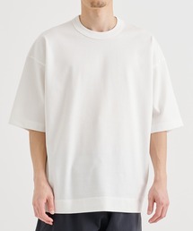 【タグ付き未使用品】CINOH チノ リング Tシャツ　半袖　コットン100 美品 CINOH チノ リングドットボタンシャツ コットンシャツ