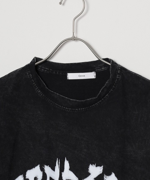 Chick（チック）の「▲Circle Logo Big SS T-shirt / サークルロゴビッグTシャツ（Tシャツ/カットソー・レディース・ブラック・XL/L/M）」の12枚目の写真