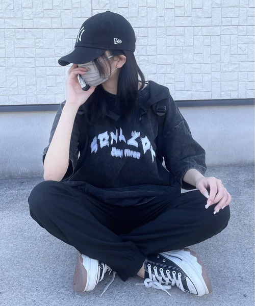 Chick（チック）の「▲Circle Logo Big SS T-shirt / サークルロゴビッグTシャツ（Tシャツ/カットソー・レディース・ブラック・XL/L/M）」の9枚目の写真