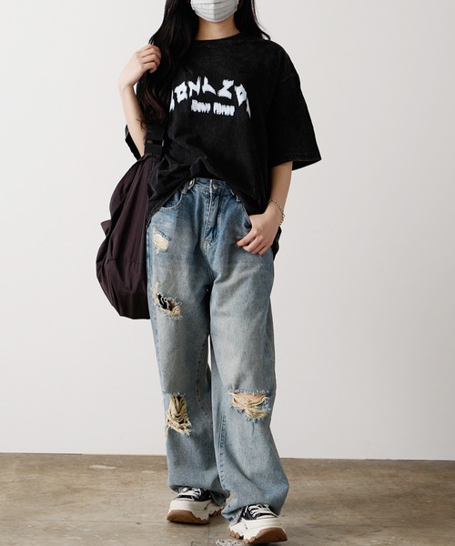 Chick（チック）の「▲Circle Logo Big SS T-shirt / サークルロゴビッグTシャツ（Tシャツ/カットソー・レディース・ブラック・XL/L/M）」の7枚目の写真