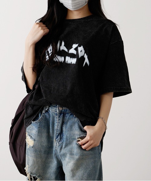 Chick（チック）の「▲Circle Logo Big SS T-shirt / サークルロゴビッグTシャツ（Tシャツ/カットソー・レディース・ブラック・XL/L/M）」の2枚目の写真