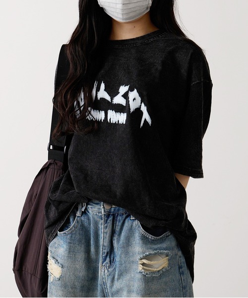 Chick（チック）の「▲Circle Logo Big SS T-shirt / サークルロゴビッグTシャツ（Tシャツ/カットソー・レディース・ブラック・XL/L/M）」の3枚目の写真