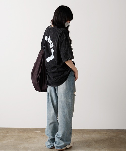Chick（チック）の「▲Circle Logo Big SS T-shirt / サークルロゴビッグTシャツ（Tシャツ/カットソー・レディース・ブラック・XL/L/M）」の8枚目の写真