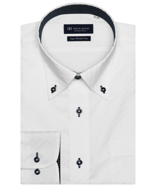 超形態安定ノーアイロン ボタンダウン 長袖ビジネスワイシャツ（ビジネスシャツ）｜TOKYO SHIRTS（トウキョウシャツ）