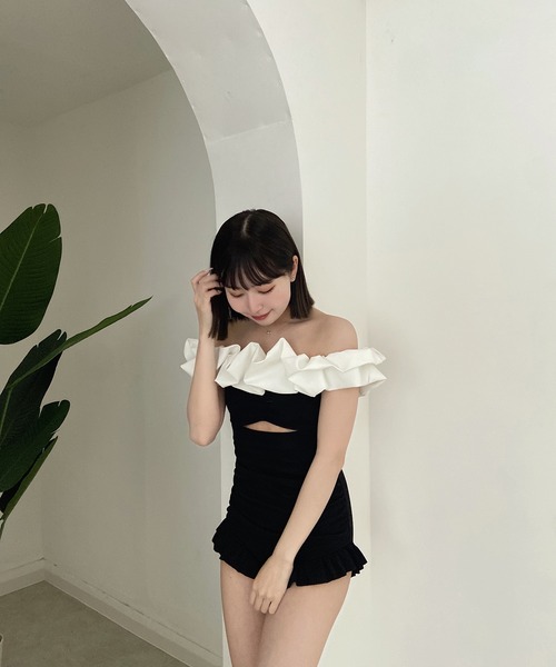 RiLi（リリ）の「ボリュームフリル2way水着【RL】（水着）」 - WEAR
