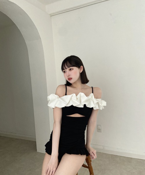 RiLi store ボリュームフリル2way水着 RiLi store ボリュームフリル2way水着