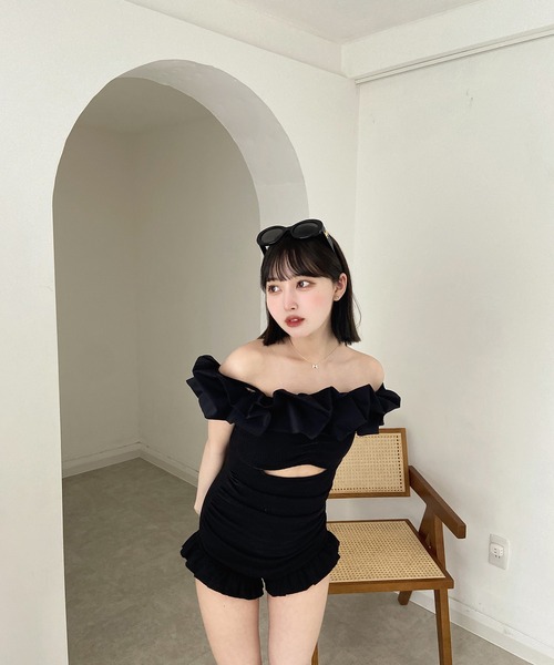RiLi store ボリュームフリル2way水着 RiLi（リリ）の「ボリュームフリル2way水着【RL】（水着）」 - WEAR