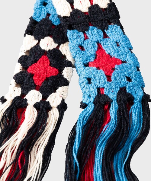 DISCOVERED（ディスカバード）の「CROCHET KNIT BELT（ベルト・メンズ・ブラック・FREE）」の3枚目の写真