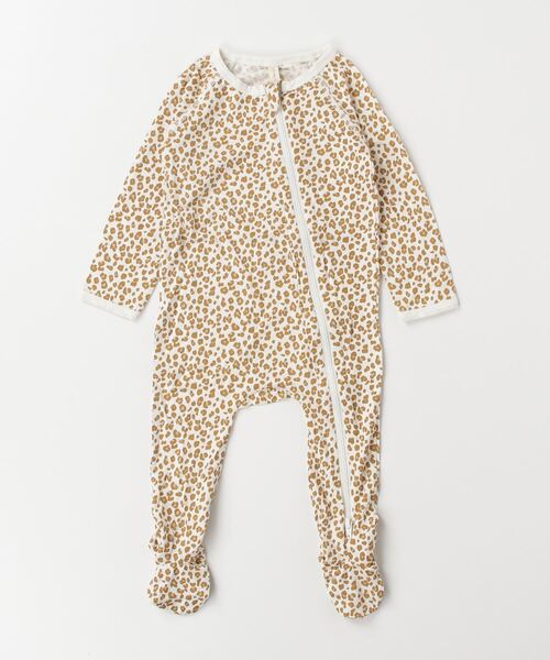 【セール】『Quincy Mae』BAMBOO ZIP FOOTIE | CHEETAH（その他ベビー用品）｜Quincy Mae（クインシーメイ）