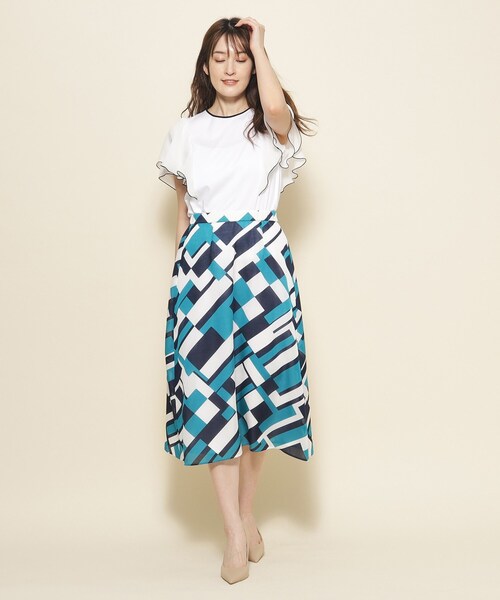 COUP DE CHANCE（クードシャンス）の「◆【洗える】フリル袖プルオーバージャージ（Tシャツ/カットソー・レディース・パープル系/ブラック/ブルーグリーン/ホワイト/ベージュ/ブルー系その他/パープル・34/36/38/40）」の10枚目の写真