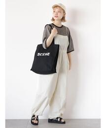 ウエストドロストサロペット