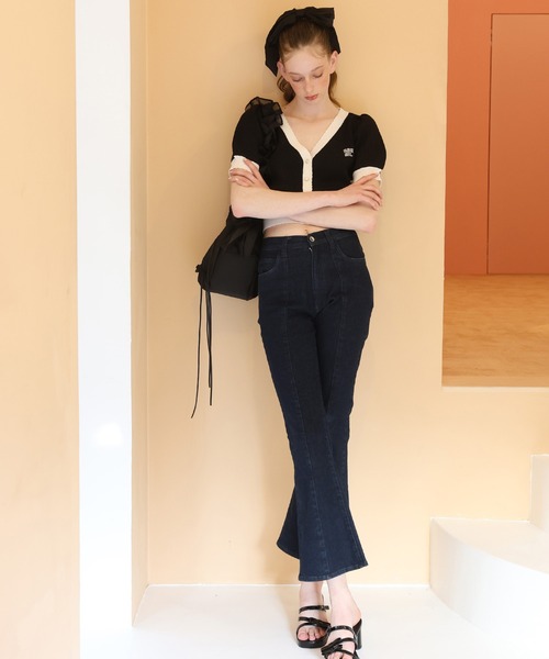 Seemi. byNICECLAUP（ シーミーバイナイスクラップ）の「【Seemi.】フリルバッグ（トートバッグ・レディース・アイボリー/ピンク/ブラック・FREE）」の22枚目の写真