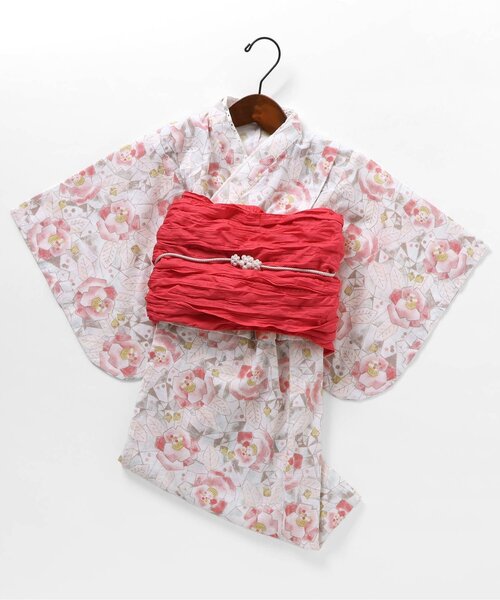 セール】【帯セット】簡単に着られる！大花柄浴衣（浴衣）｜Seraph