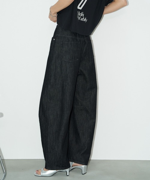 Auntie Rosa Holiday（アンティローザホリデー）の「カーブデニム（デニムパンツ・レディース・キナリ/インディゴブルー/ブラック・マルチサイズ）」の17枚目の写真