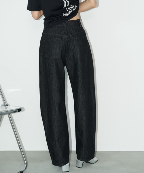 Auntie Rosa Holiday（アンティローザホリデー）の「カーブデニム（デニムパンツ・レディース・キナリ/インディゴブルー/ブラック・マルチサイズ）」の18枚目の写真