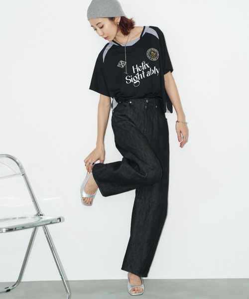 Auntie Rosa Holiday（アンティローザホリデー）の「カーブデニム（デニムパンツ・レディース・キナリ/インディゴブルー/ブラック・マルチサイズ）」の20枚目の写真