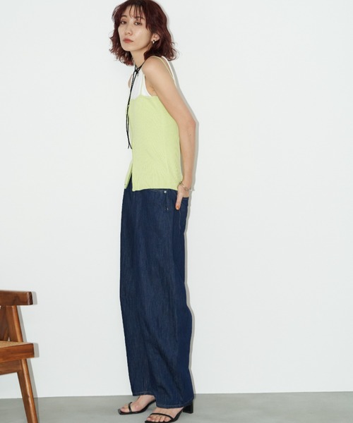 Auntie Rosa Holiday（アンティローザホリデー）の「カーブデニム（デニムパンツ・レディース・キナリ/インディゴブルー/ブラック・マルチサイズ）」の11枚目の写真