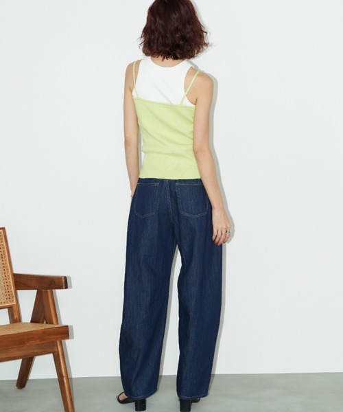 Auntie Rosa Holiday（アンティローザホリデー）の「カーブデニム（デニムパンツ・レディース・キナリ/インディゴブルー/ブラック・マルチサイズ）」の13枚目の写真