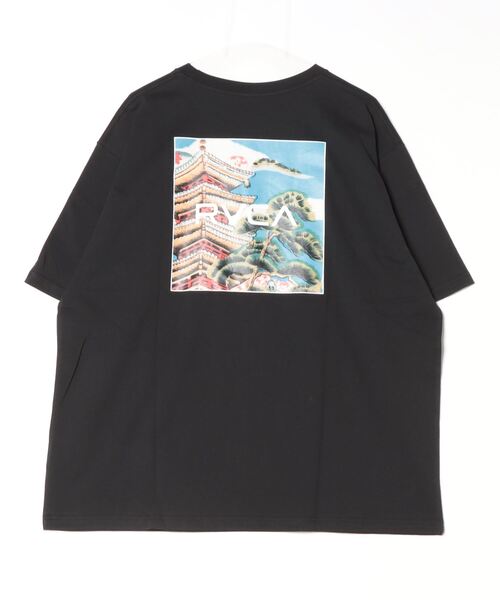 RVCA(ルーカ)の「【ムラサキスポーツ限定&日本限定】RVCA/ルーカ 半袖Tシャツ バックプリント JAPAN EXCLUSIVE BE04A-P29(Tシャツ/カットソー・メンズ・ホワイト/ブラック・L/M/S)」の3枚目の写真