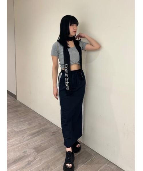 SLY（スライ）の「BI COLOR THIN STALL バイカラー シン ストール（ストール/ショール・レディース・ブルー系その他/ブラック系その他2・FREE）」の16枚目の写真