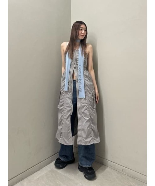 SLY（スライ）の「BI COLOR THIN STALL バイカラー シン ストール（ストール/ショール・レディース・ブルー系その他/ブラック系その他2・FREE）」の21枚目の写真