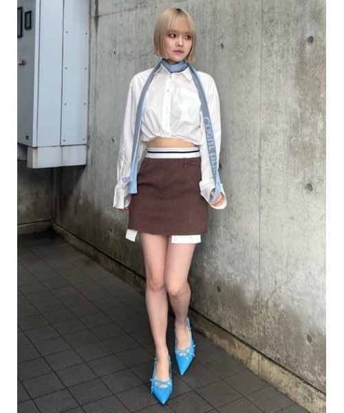 SLY（スライ）の「BI COLOR THIN STALL バイカラー シン ストール（ストール/ショール・レディース・ブルー系その他/ブラック系その他2・FREE）」の22枚目の写真