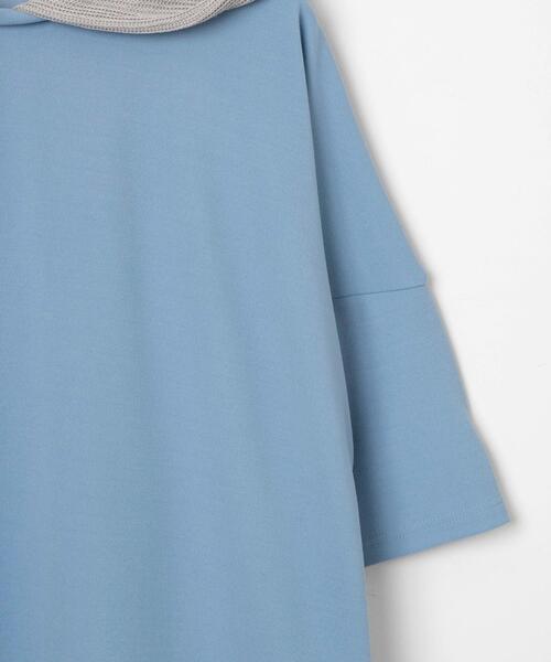 LUCY（ルーシー）の「LUCY/フェイクレイヤードフードT（パーカー・メンズ・ブルー/ダークグレー/ライトグレー・MEDIUM/LARGE）」の10枚目の写真