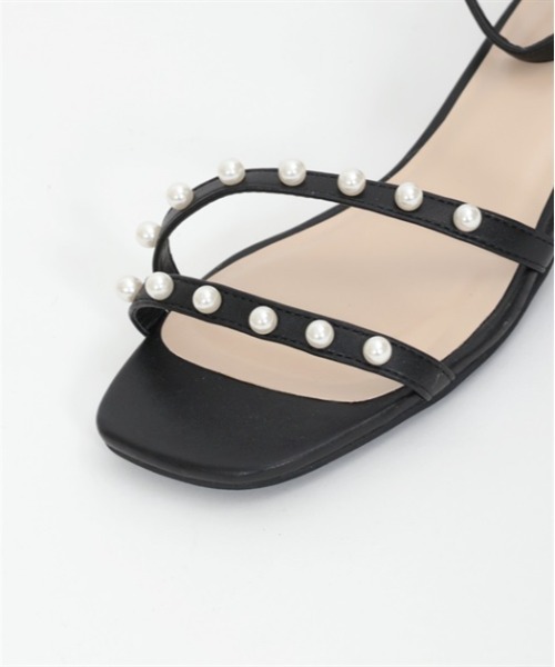 axes femme（アクシーズファム）の「パールストラップサンダル（サンダル・レディース・シルバー/ブラック/ピンク・MEDIUM/LARGE）」の7枚目の写真