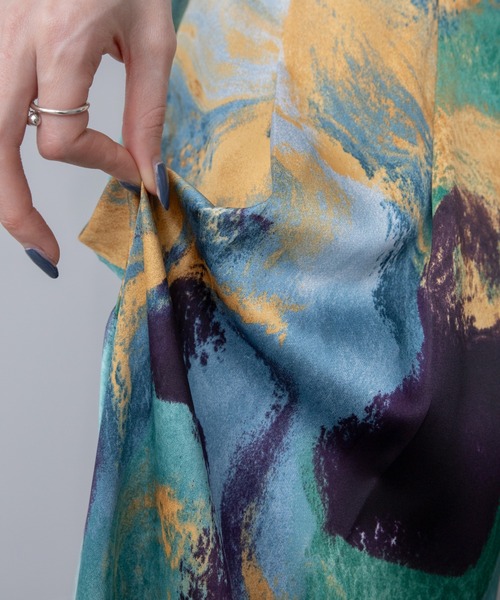 VACANCY（ヴァカンシー）の「サイドポケットワイドイージースラックスパンツ（スラックス・レディース・オフホワイト/チャコールグレー/ブルー・SMALL/MEDIUM/LARGE）」の16枚目の写真